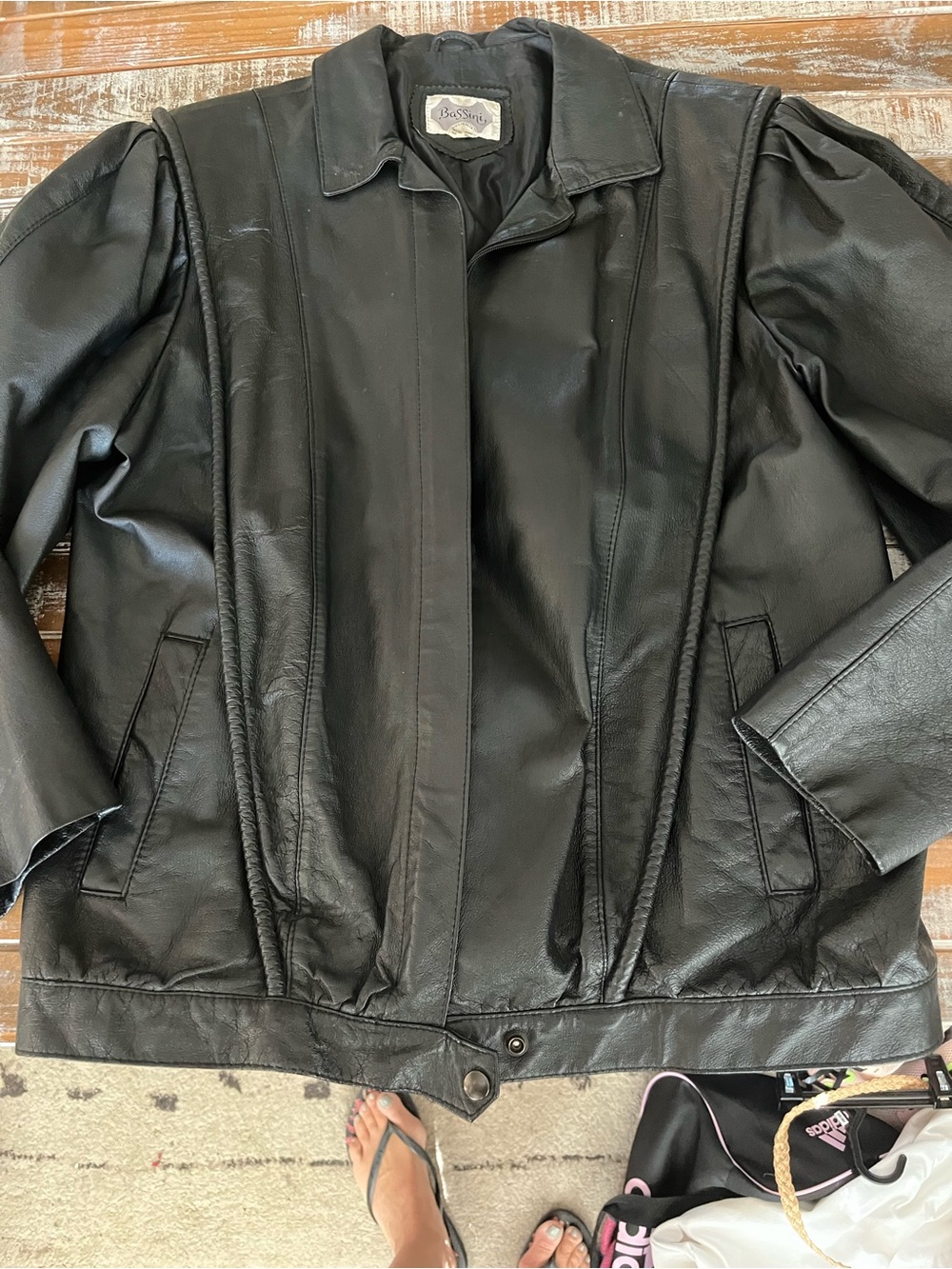 Vintage Black Leather Jacket